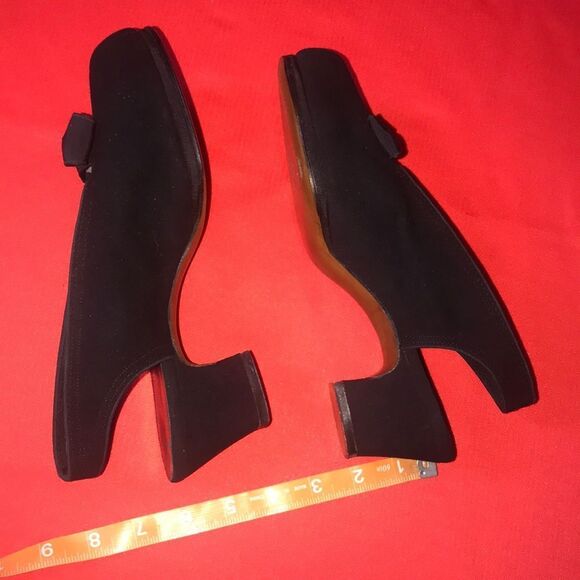 VINTAGE MAGNIN & CO. SUEDE WOMEN SHOES SIZE 7 HANDMADE - Picture 11 of 13